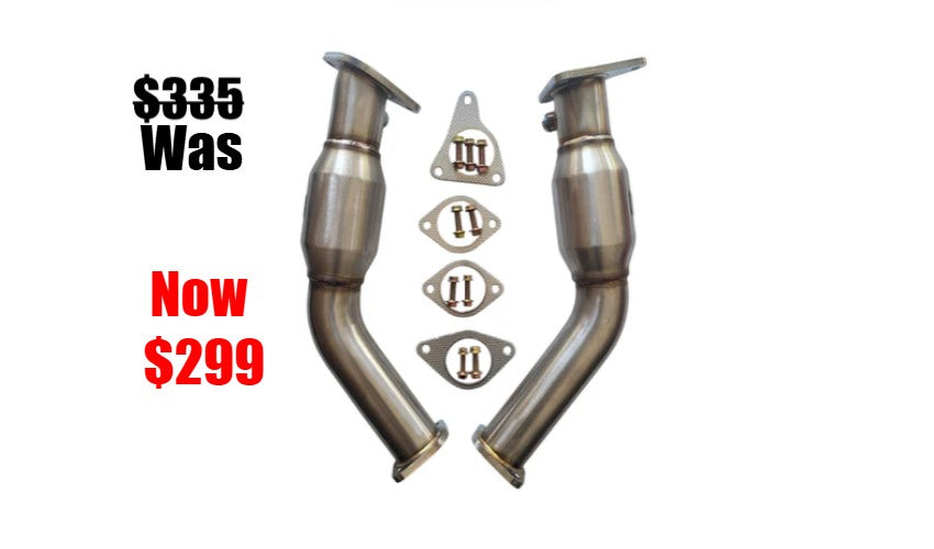 Mo-Powa Infiniti Q50/Q60 3.0 Resonated Lower Downpipes 2.6''