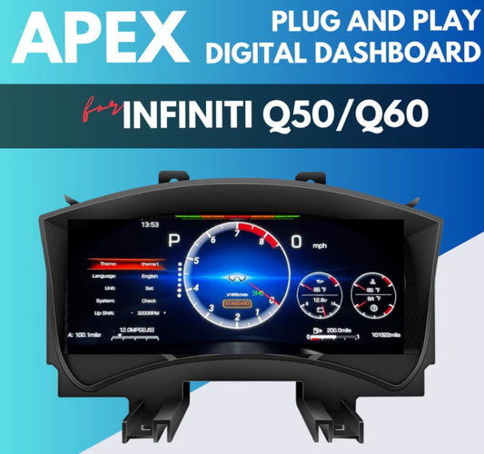 APEX Digital Dashboard Instrument Cluster for Infiniti Q50/Q60