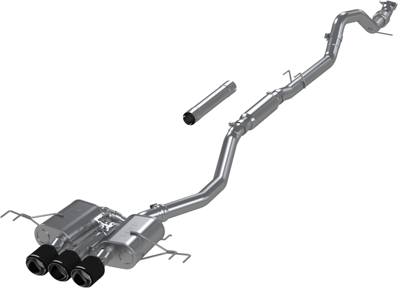 MBRP 3" Cat-Back, 2023-2025 Honda Civic Type R 2.0L, Triple Center Outlet