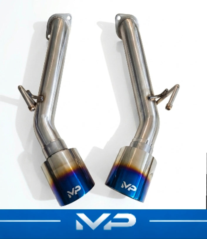 Mo-Powa 2023+ Nissan Z Stainless Steel Muffler Delete Axle-Back Exhaust (Burnt Tips)