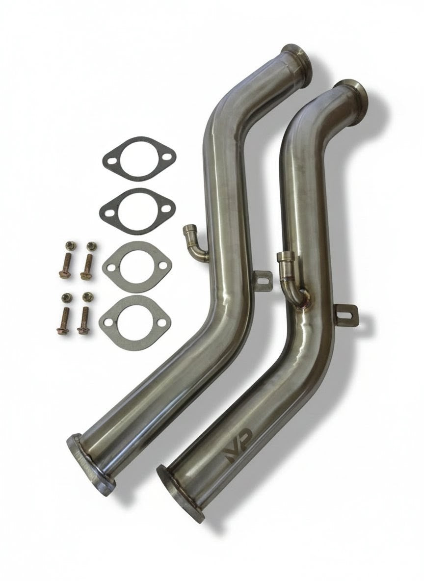Q50/Q60 Resonated or Non-Resonated Lower Downpipes (LDP) + SUPREME Heat Exchanger