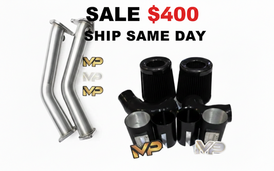 Mo-Powa Infiniti Q50/Q60 3.0 Performance Package Intake Kit + Lower Downpipes