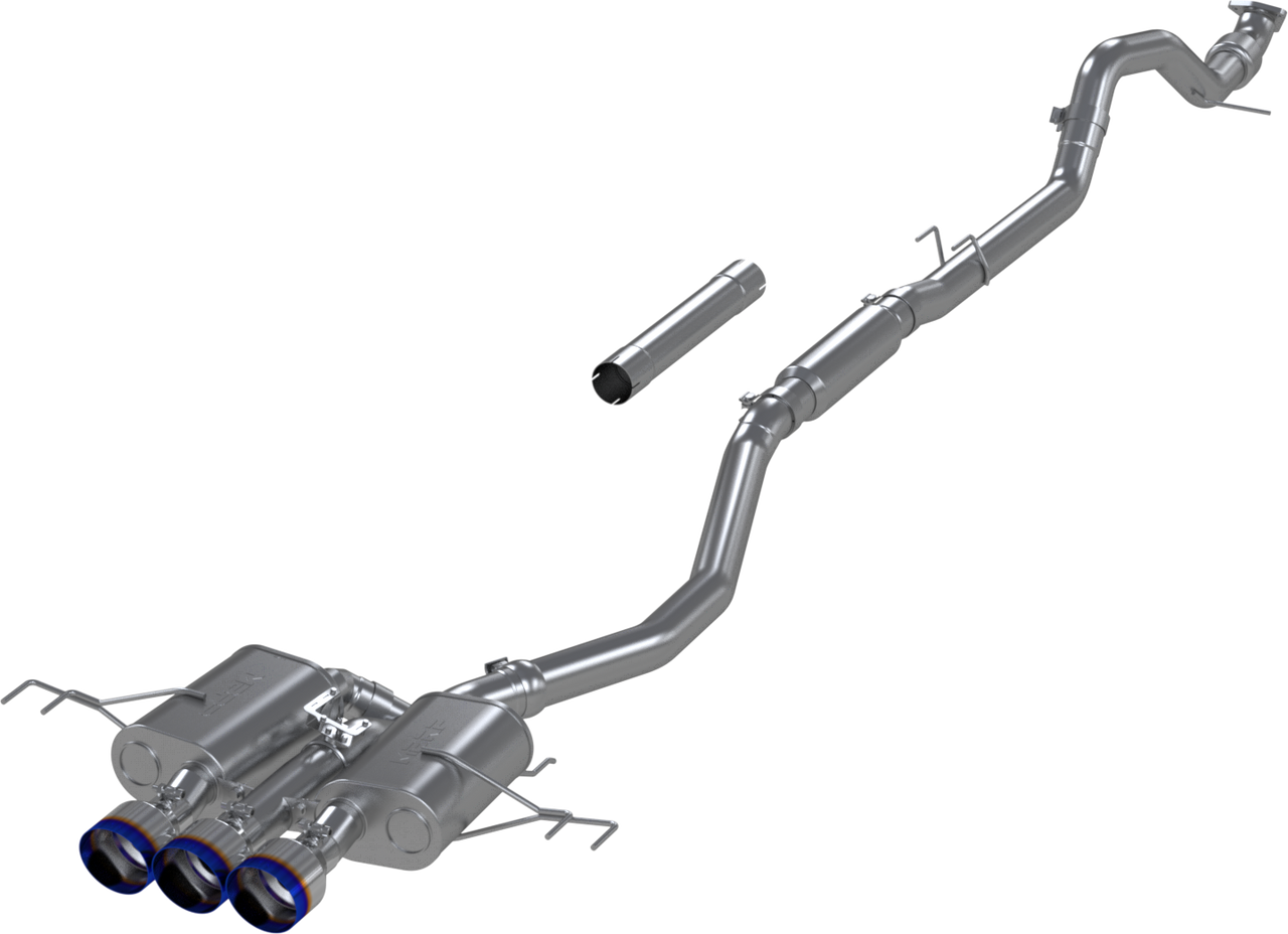 MBRP 3" Cat-Back, 2023-2025 Honda Civic Type R 2.0L, Triple Center Outlet