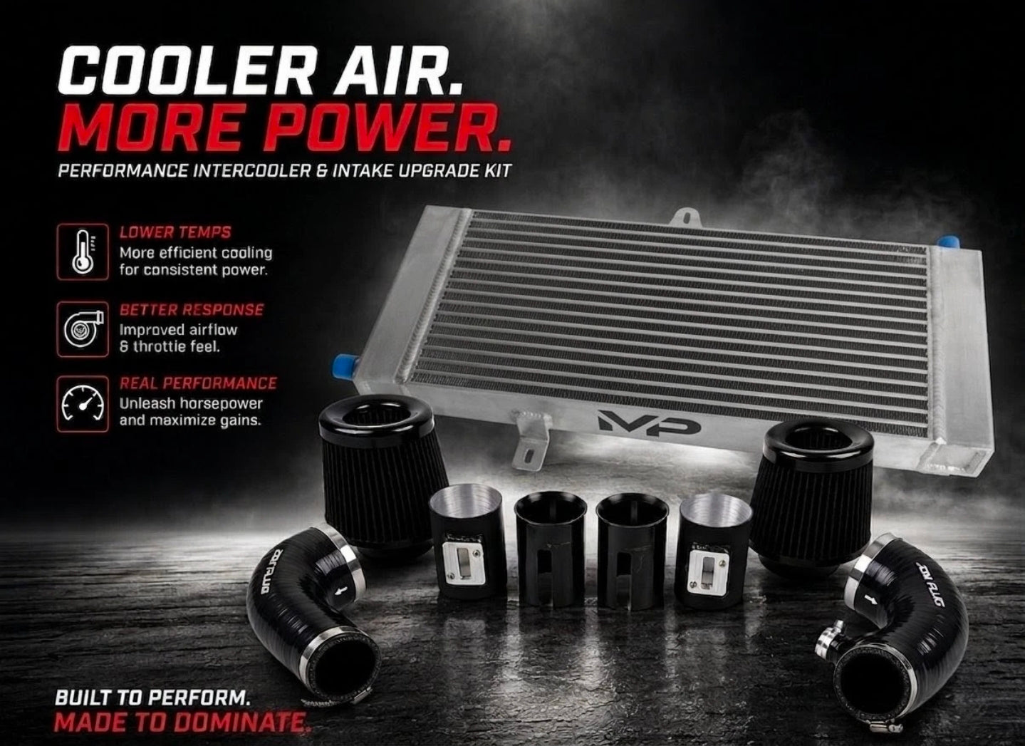 Deal of the month! Heat Exchanger + Shorty Air Intake Kit 16-24 Infiniti Q50/Q60 3.0
