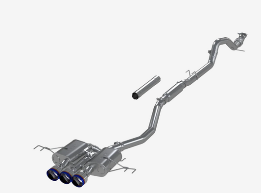 Honda Civic Type R FL5 MBRP 3" Catback Exhaust Carbon Tips